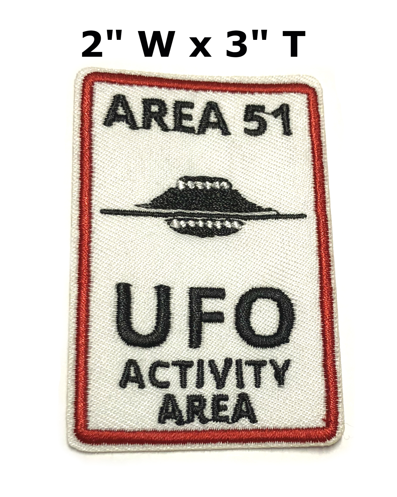 Area 51 Coordinates Embroidered Patch Iron/Sew-On Applique X-Files Cryptid 
